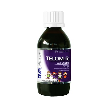 Sirop pentru copii contra tusei TELOM-R 150 ml, DVR Pharm Sirop pentru copii contra tusei TELOM-R 150 ml, DVR Pharm