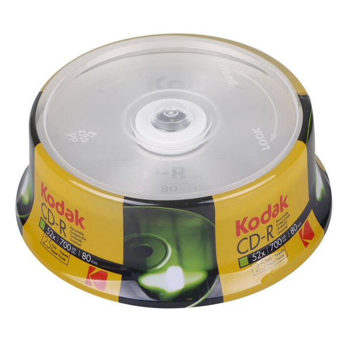 CD R80 Kodak, cakebox 25 bucati - eMAG.ro