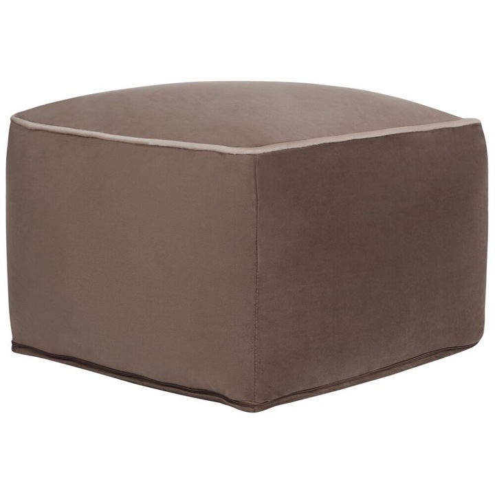 Pouf din catifea maro 50 x 50 Dareyn