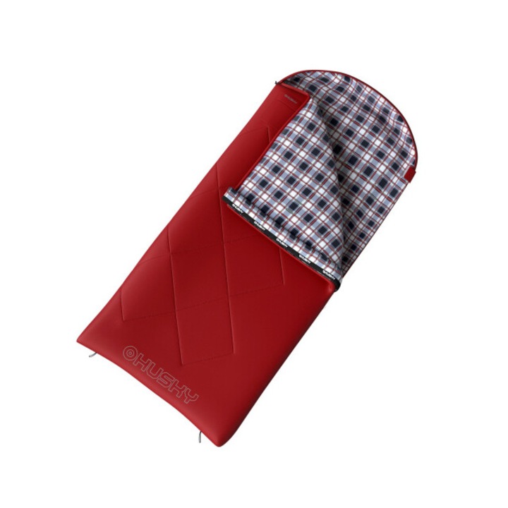 Sac de dormit Husky Kids Galy -10C, rosu, 70x170cm, pentru copii pana la 145cm