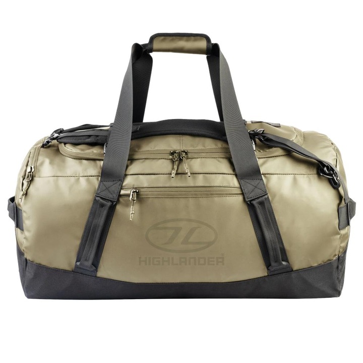 Hauler Duffel 90L Highlander utazótáska, vadzöld, tartós anyagból, méretek 70x39x38cm