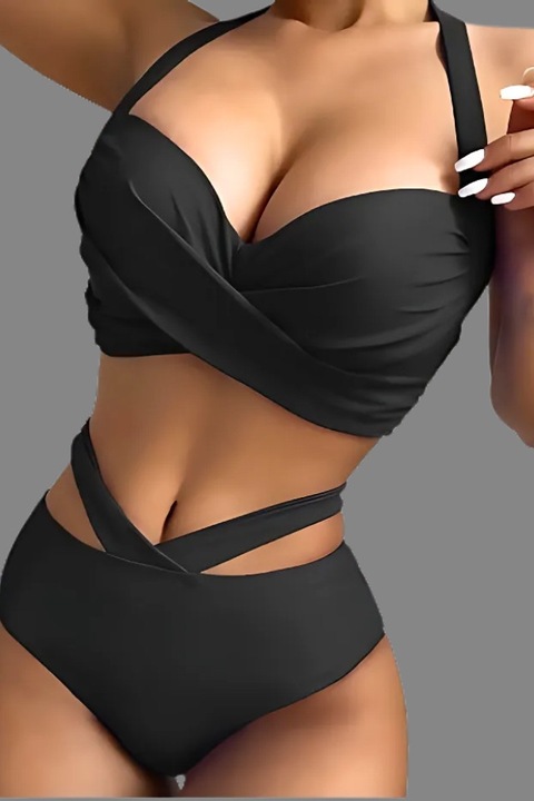 Marble Lagoon Luxe fürdőruha, Fekete