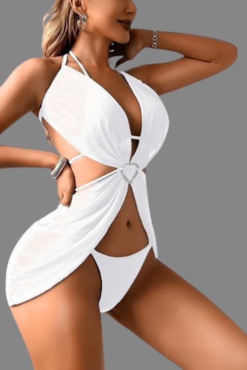 Дамски бански Intimoda, Бял