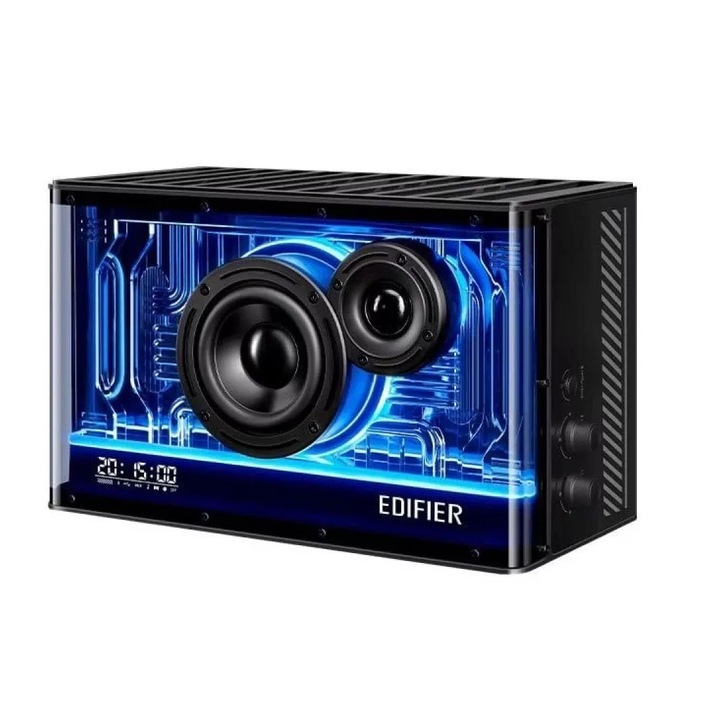 Boxe Edifier Gaming Desktop Rms 40W Bluetooth 5.3 USB-C USB-A AUX EQs Preset 3 Moduri RGB 7 Culori Negru