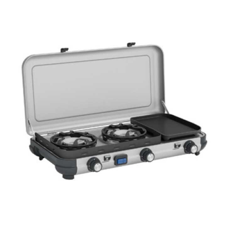 Arzator camping Campingaz Camping Kitchen 2, 2 arzatoare, 1800W, 62x38,8x36cm