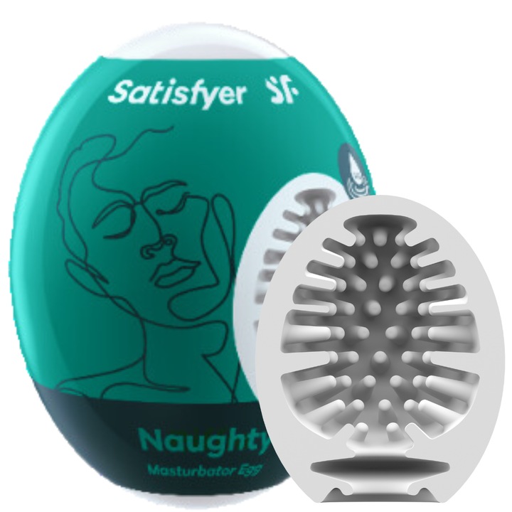 Masturbator vaginal, Satisfyer, Masturbator cu ou, Hipoalergenic, Dimensiune compacta, Textura stimulatoare interna, Ambalaj discret, Sigur pentru piele, Tpe