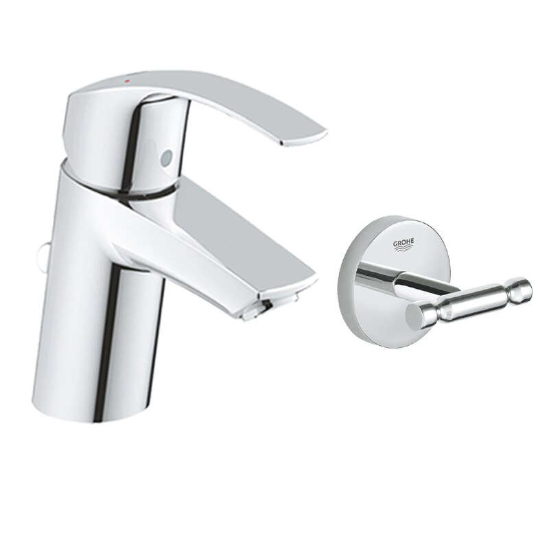 Baterie lavoar Grohe Eurosmart marimea S + agatatoare baie 2 brate