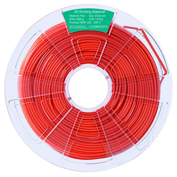 Filament PLA 3.0 mm ROSU pentru imprimante 3D, 1 kg