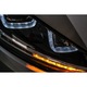 Комплект от 2 3D LED фара, съвместими с VOLKSWAGEN Golf VII (2012-2017) R-Line LED Dynamic Signaling