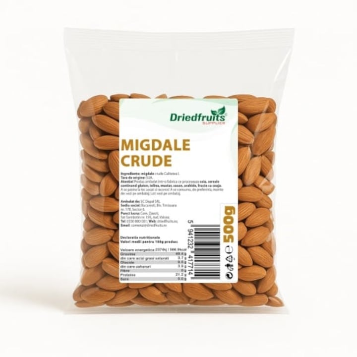 Migdale Crude calitatea I 500 g
