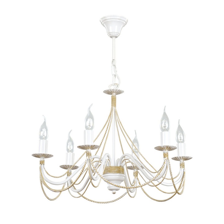 Полилей EMIBIG, TORI WHITE, 6 крушки