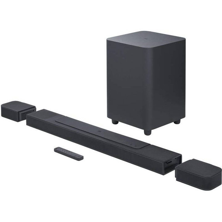 Soundbar JBL BAR 1000 7.1.4 880W Dolby Atmos Multibeam DTS:X Wi-Fi Airplay Negru