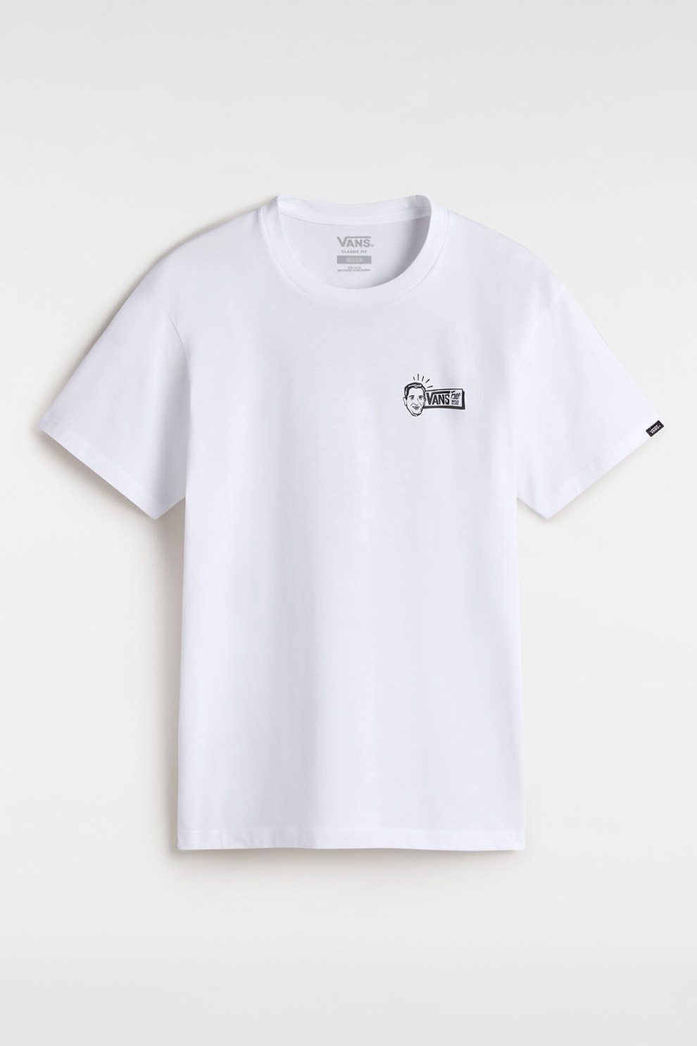 Vans, Tricou de bumbac cu design pe spate, Alb, M