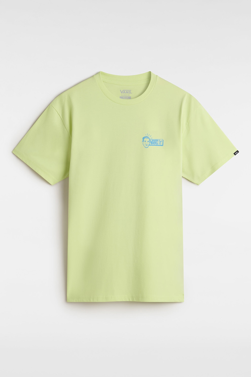 Vans, Tricou de bumbac cu design pe spate, Verde deschis, S