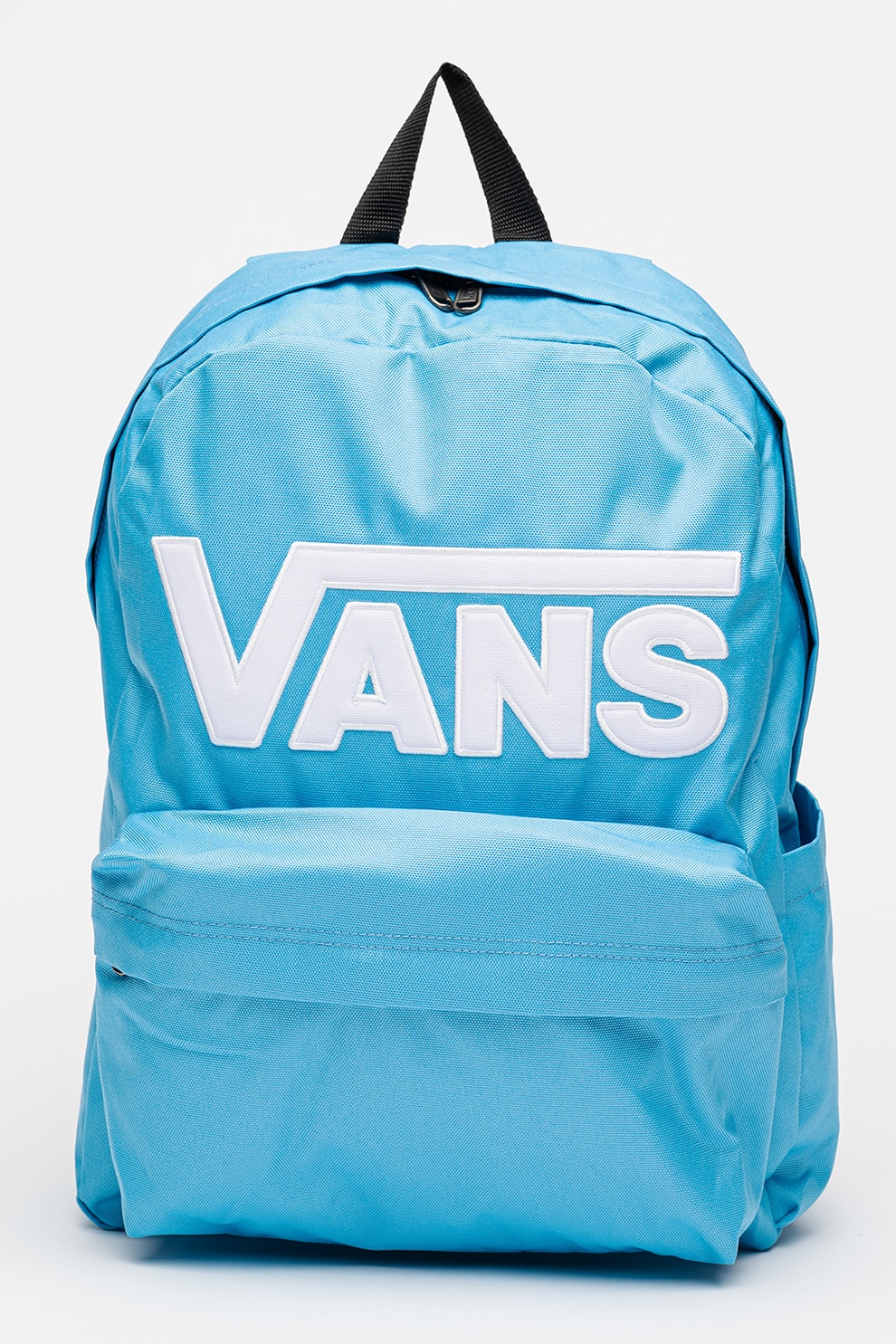 Vans, Rucsac din material textil cu logo frontal Old Skool Drop V, Albastru azur