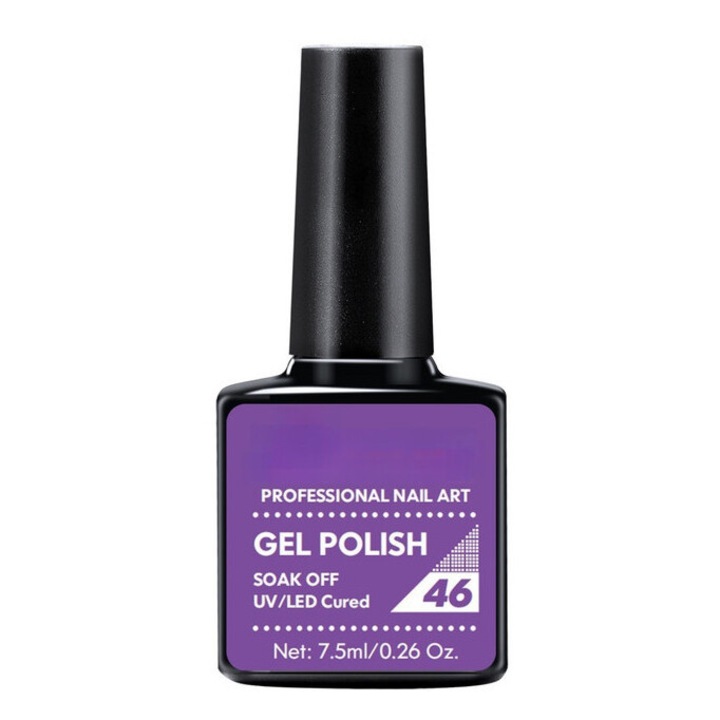 Oja gel, uscare UV/LED, mov, 7.5 ml