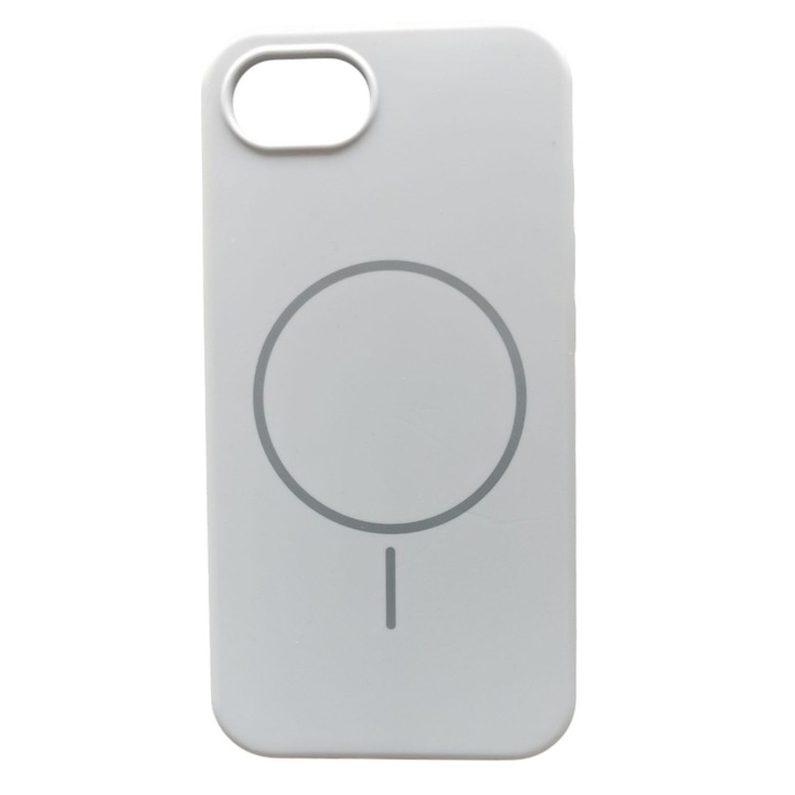 Husa MagSilicon Compatibil cu Apple Iphone 17e, compatibila cu incarcarea Magsafe, Albastru Gri