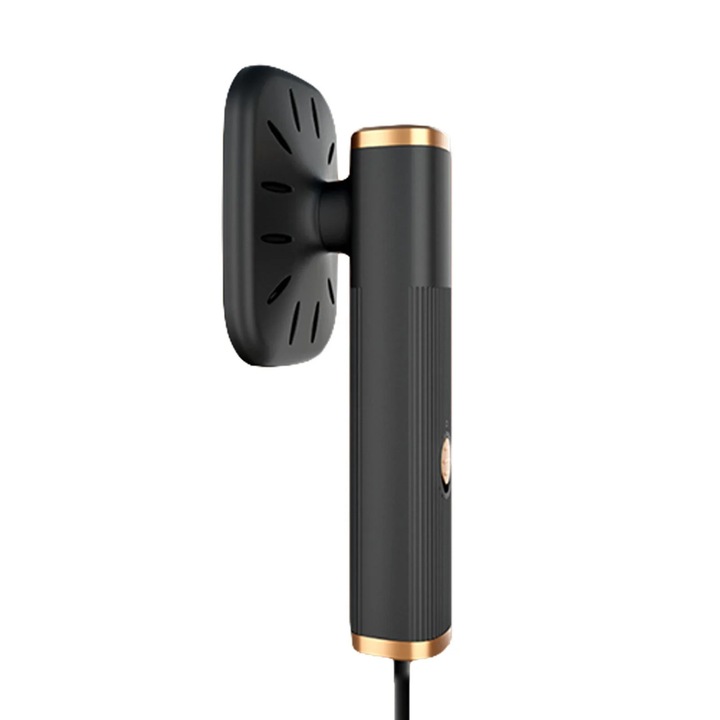 Fier de calcat portabil, mini, 2 moduri de calcare umed/uscat, negru