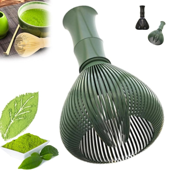 Силиконова бъркалка за Матча, бъркалка за Матча от смола, бъркалка Часен, за многократна употреба, бъркалка за Матча, пластмасова бъркалка, за съдомиялна машина, инструменти за разбъркване на Матча със стойка за бъркалка, промоционални оферти