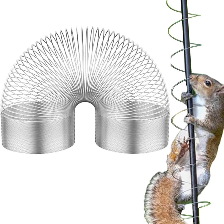 Bariera metalica anti-veverita pentru hranitoare pasari multicolor 7x6x5cm