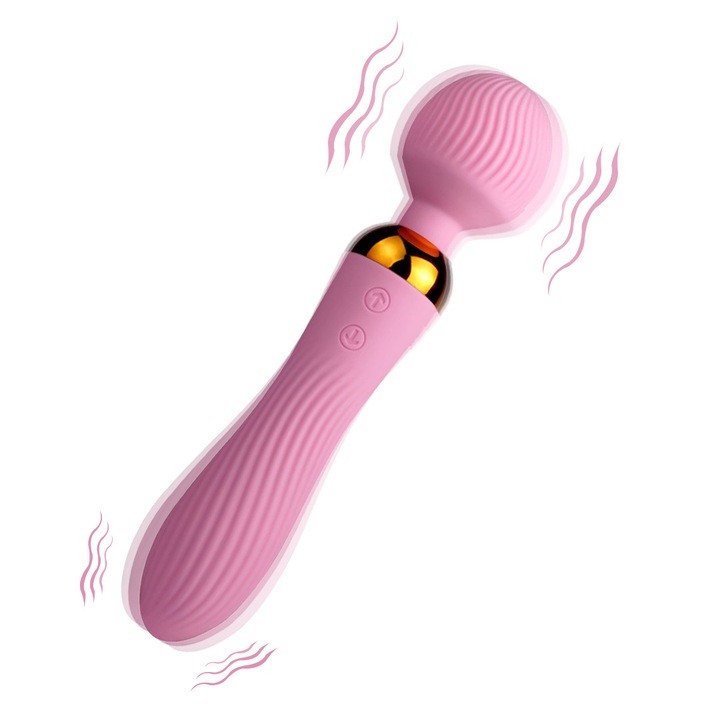 3 az 1-ben vibrátor, 9 rezgési mód, rózsaszín dizájn, vízálló, mágneses USB