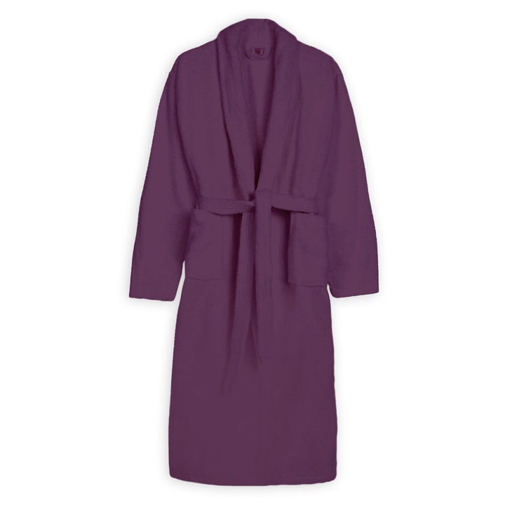 Halat de baie, Ralex Pucioasa, Kimono, 100% Bumbac, 420 grame/mp, Mov, L-XL