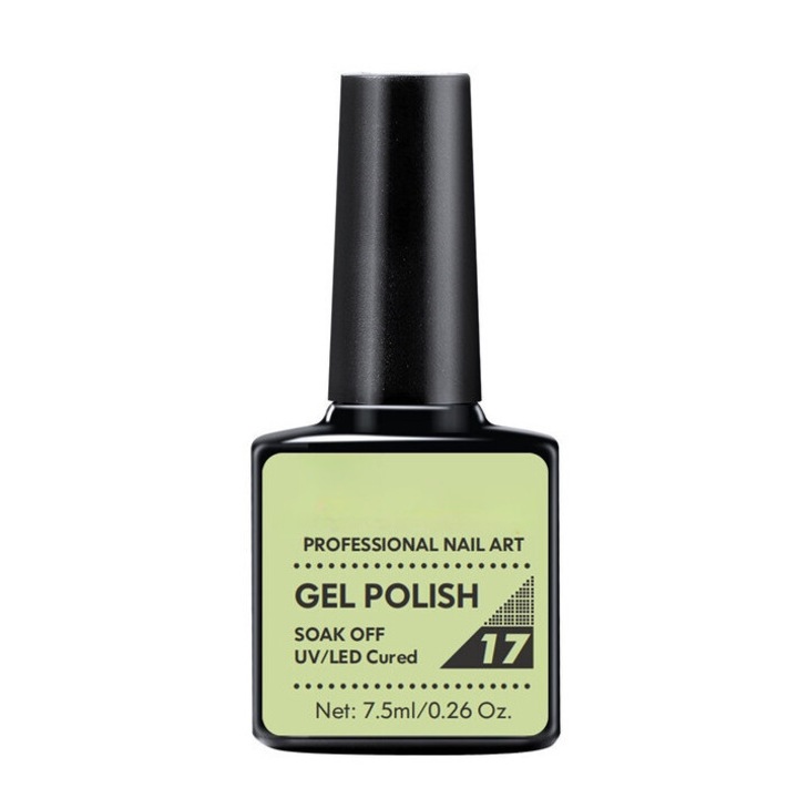 Oja gel, uscare UV/LED, verde, 7.5 ml