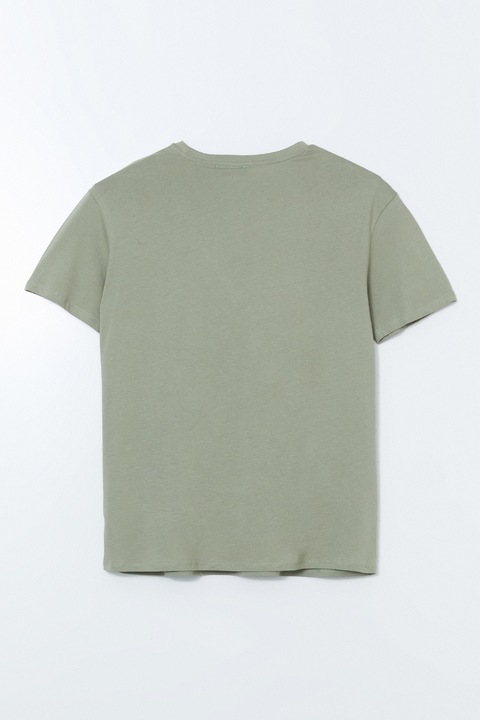 LC WAIKIKI, Tricou din bumbac cu imprimeu Mickey Mouse, Verde deschis, S