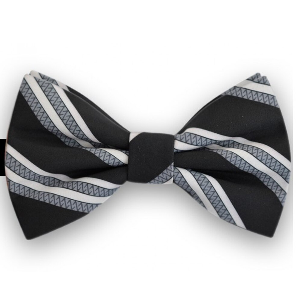 Papion negru, dungi oblice