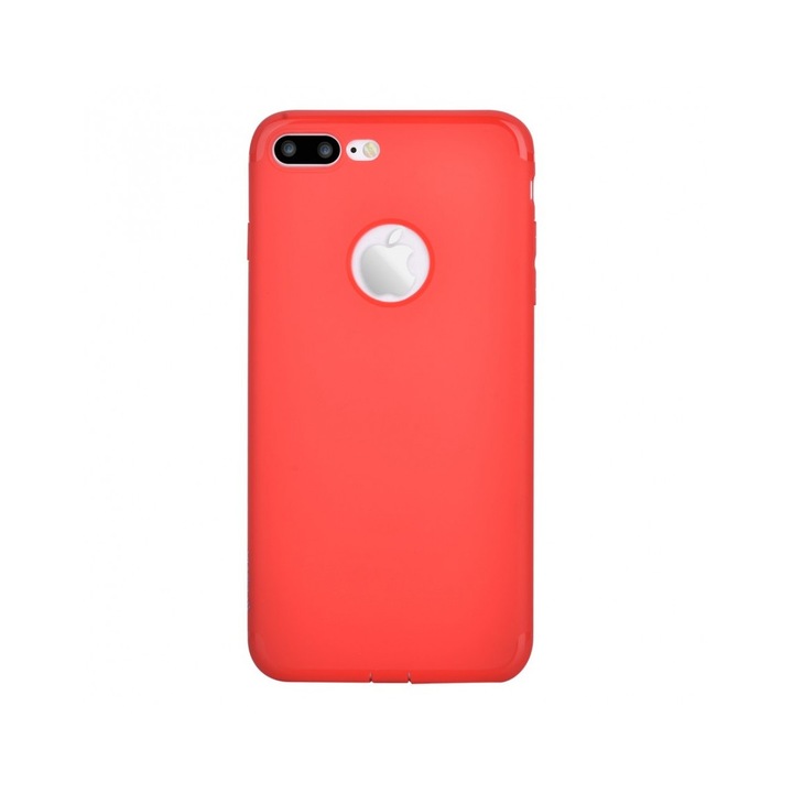 Carcasa protectie spate din gel TPU pentru iPhone 7 Plus, rosie