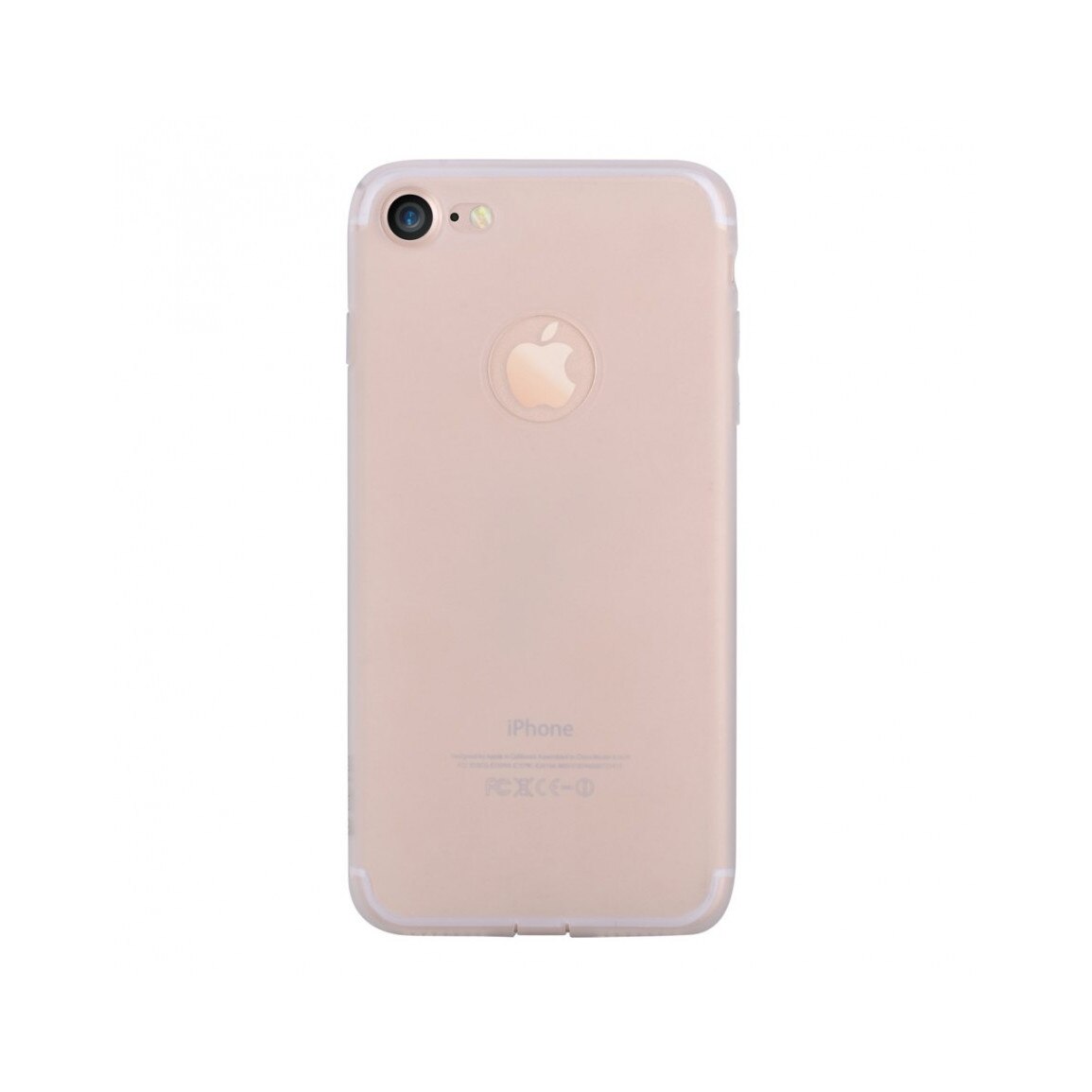 Carcasa protectie spate din gel TPU pentru iPhone 7, transparenta