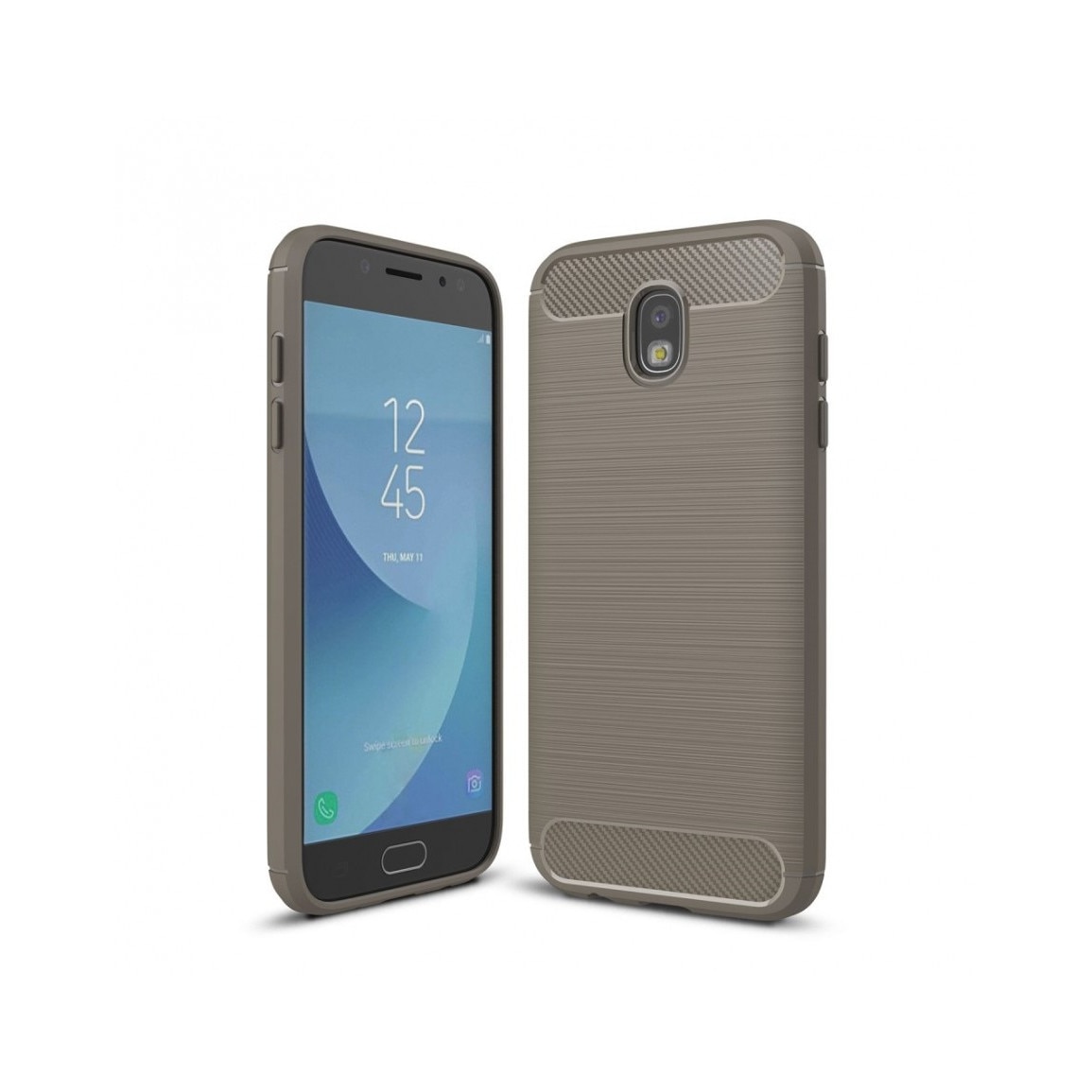 Carcasa protectie spate din gel TPU pentru Samsung Galaxy J7 G730 (2017), Gri