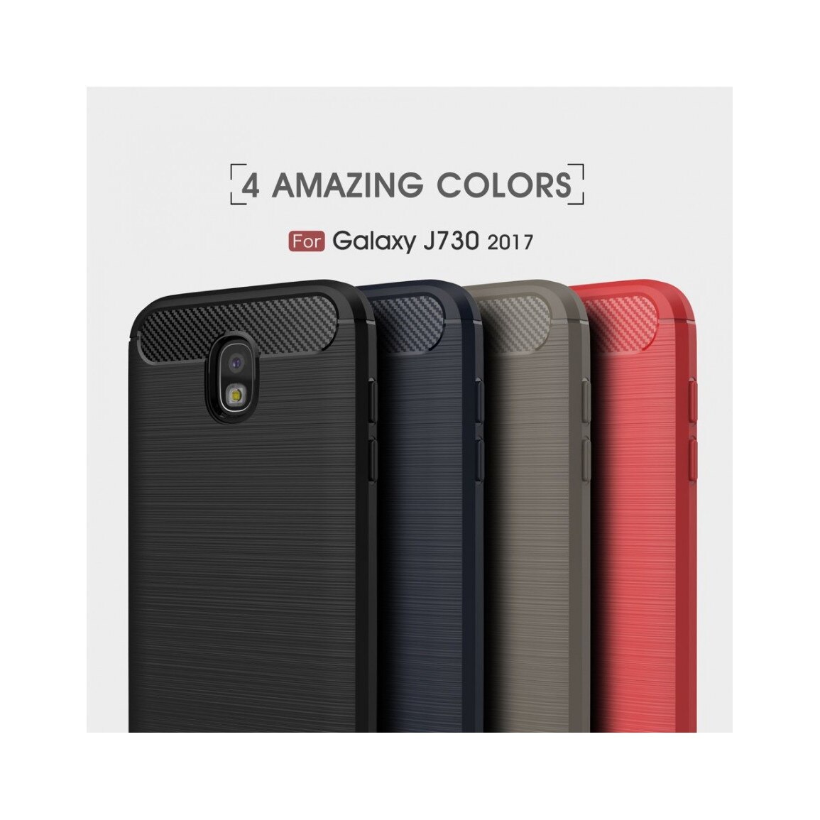 Carcasa protectie spate din gel TPU pentru Samsung Galaxy J7 G730 (2017), Albastru inchis