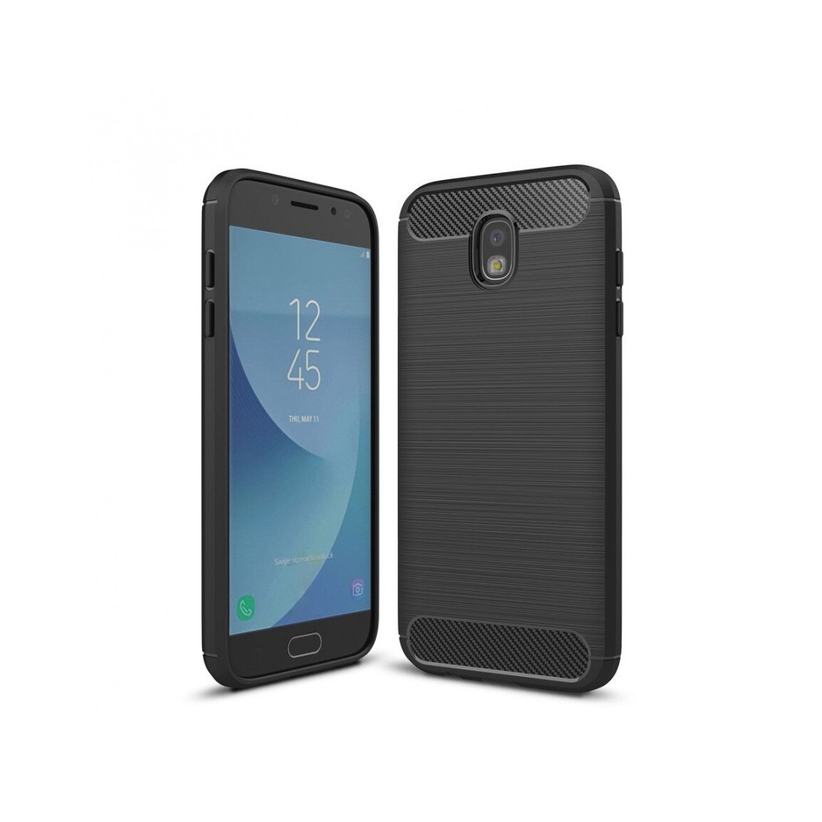 Carcasa protectie spate din gel TPU pentru Samsung Galaxy J7 G730 (2017), Negru