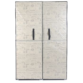 Dulap Jocca cu usi rigide, 100 x 46 x 170 cm, Negru/Bej Dulap Jocca cu usi rigide, 100 x 46 x 170 cm, Negru/Bej