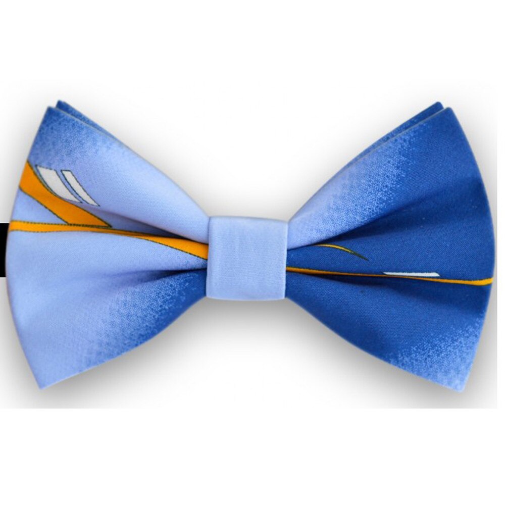 Papion butterfly, albastru, model in ape