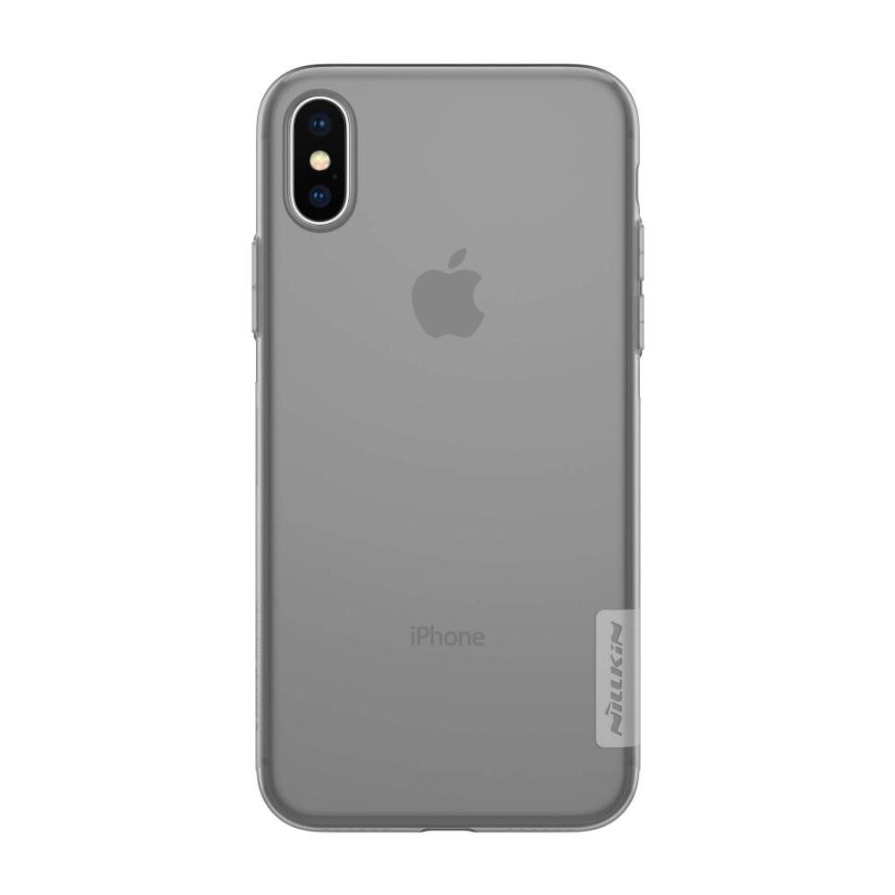 Husa din silicon Nillkin pentru iPhone X, negru transparent