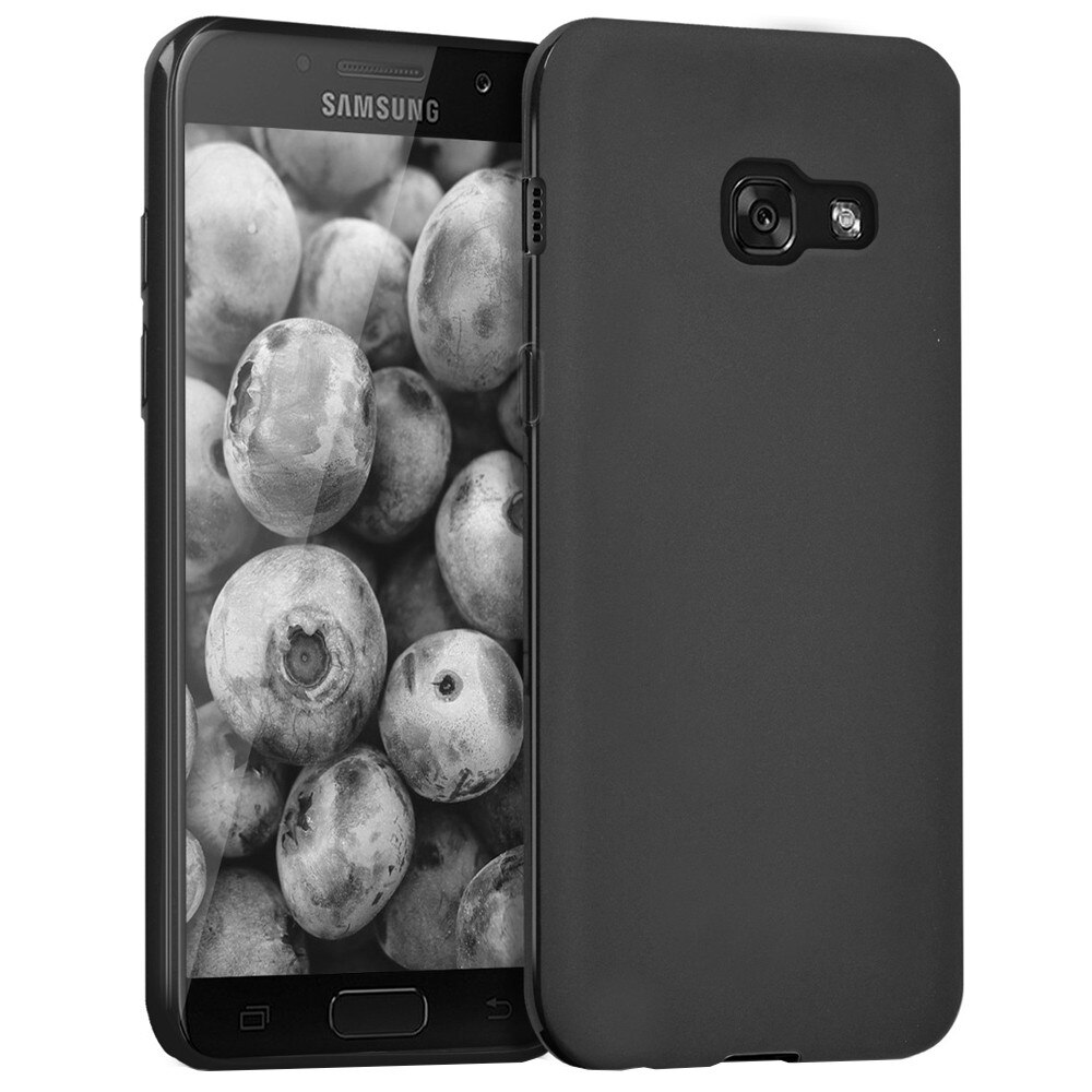Husa de protectie silicon slim pentru Samsung Galaxy A3 (2017), Black Matte