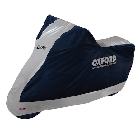 Husa moto OXFORD Aquatex negru/argintiu - marime L