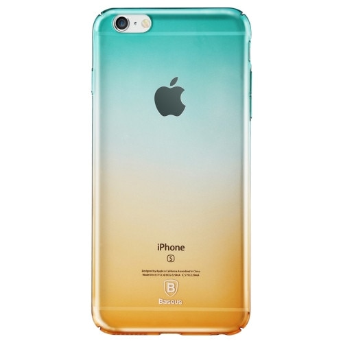Husa AMBER BASEUS pentru iPhone 6 Plus si iPhpne 6S Plus, Turcuaz/Portocaliu