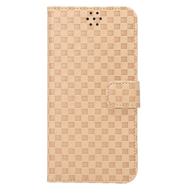 Husa GRID pentru iPhone 6 PLUS / 6S PLUS. Piele, Flip orizontal, Inchidere magnetica, Maro