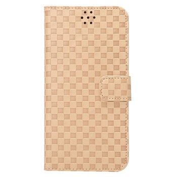 Husa GRID pentru iPhone 6 PLUS / 6S PLUS. Piele, Flip orizontal, Inchidere magnetica, Maro Husa GRID pentru iPhone 6 PLUS / 6S PLUS. Piele, Flip orizontal, Inchidere magnetica, Maro
