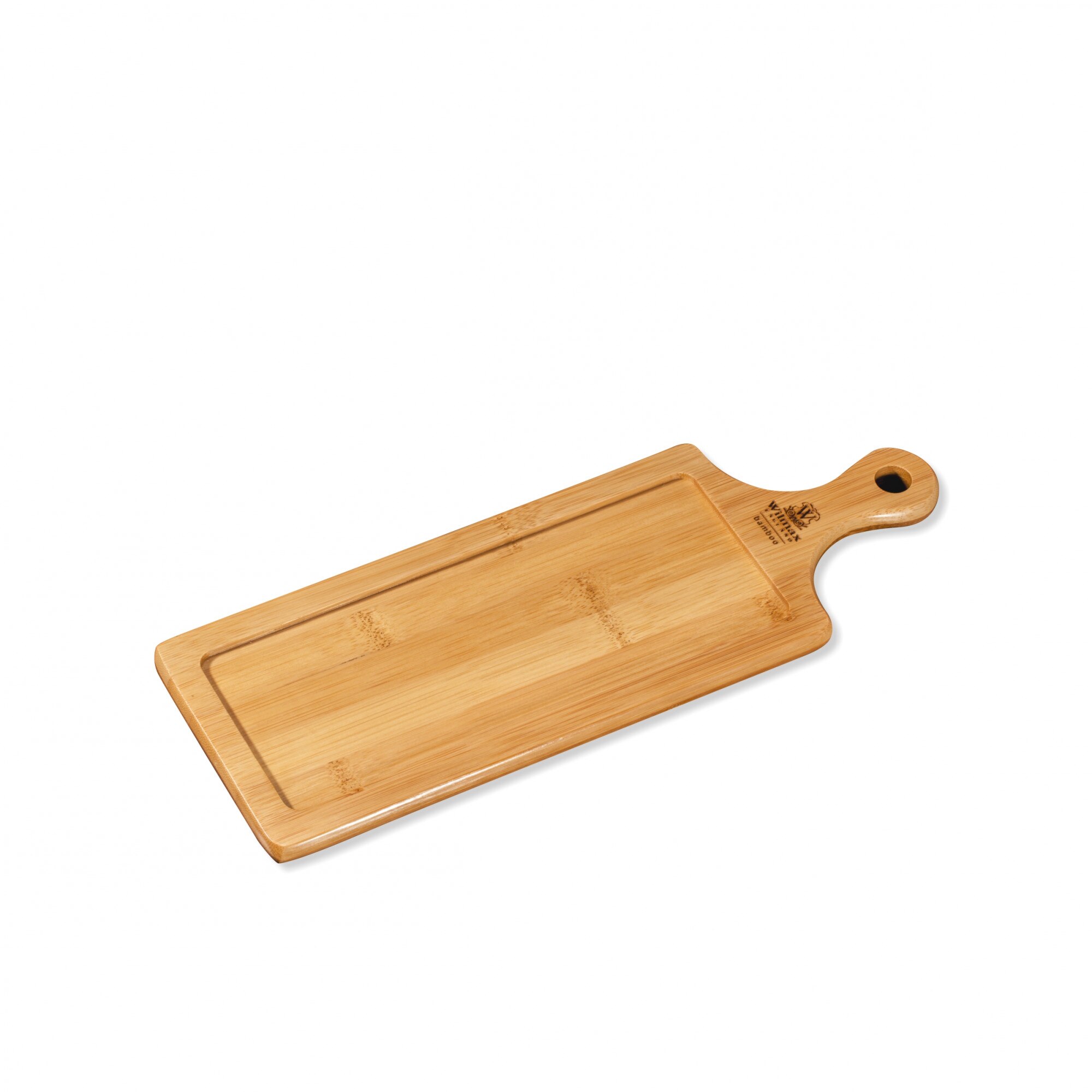 Platou/Tava aperitive/legume/friptura, bambus, Wilmax, 34 x 12 cm