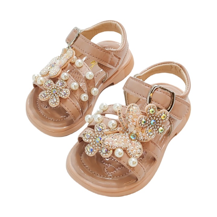 Сандали с декоративни апликации XA-2530розови 116708, Розово