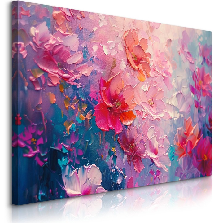 Tablou Muralo, Pentru Dormitor Maci Tablou Flori 70 cm x 50 cm salbatice