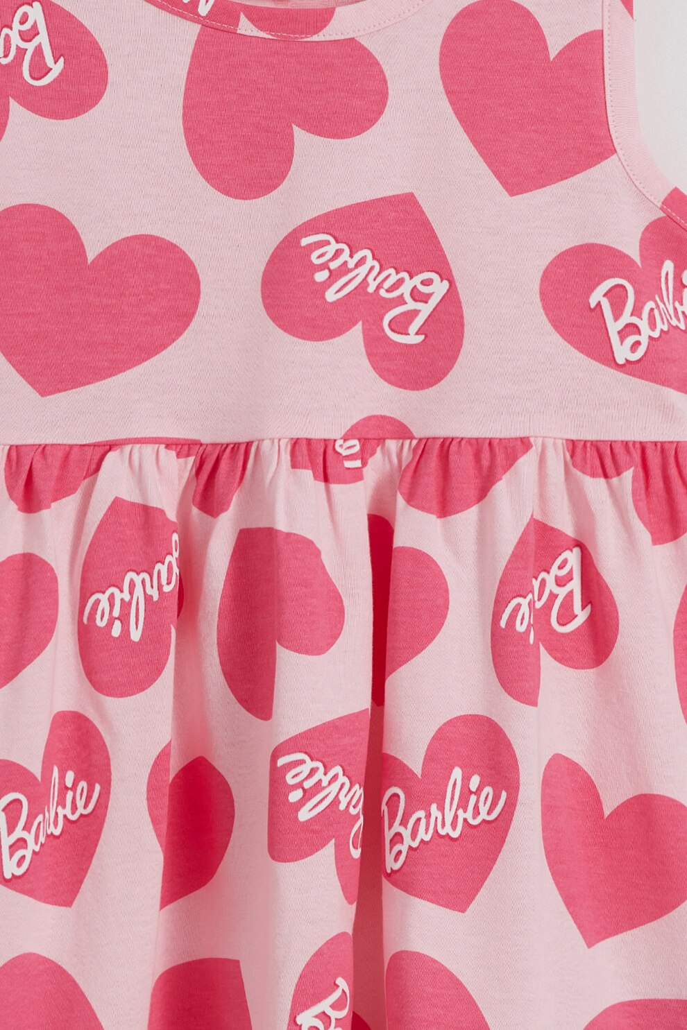 LC WAIKIKI, Rochie din bumbac Barbie, Roz pastel, Roz pal, 128-134 CM ...
