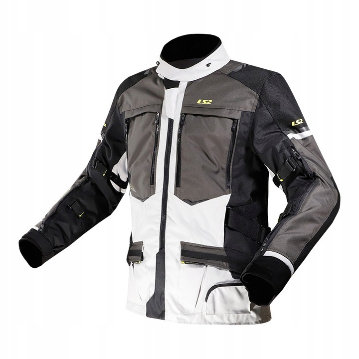 Jacheta motociclistica barbati, LS2 Norway, 5XL, impermeabila, cu protectii demontabile
