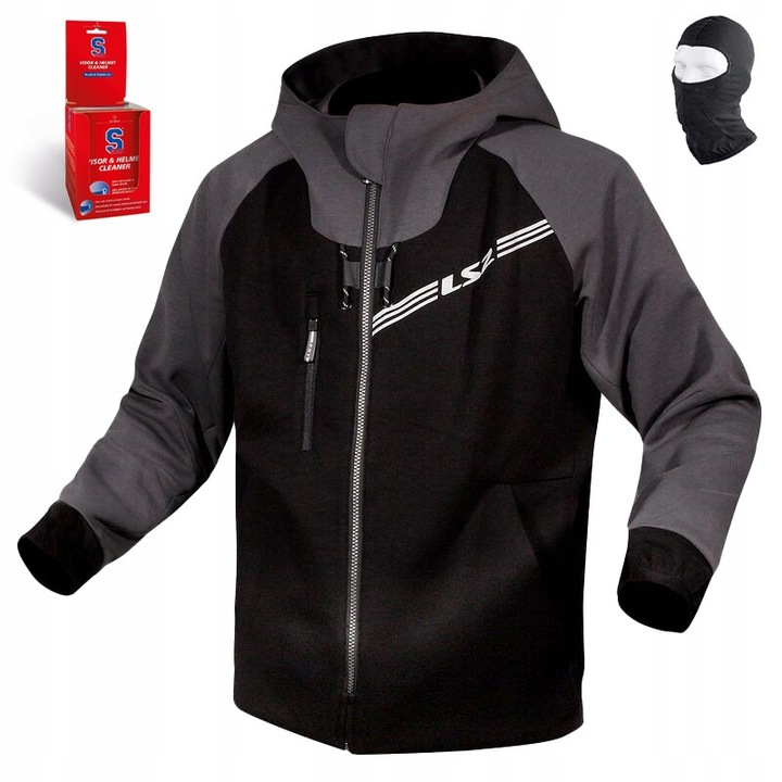 Férfi motoros blúz, LS2 Throttle, aramid, szürke, 3XL, protektor szettel