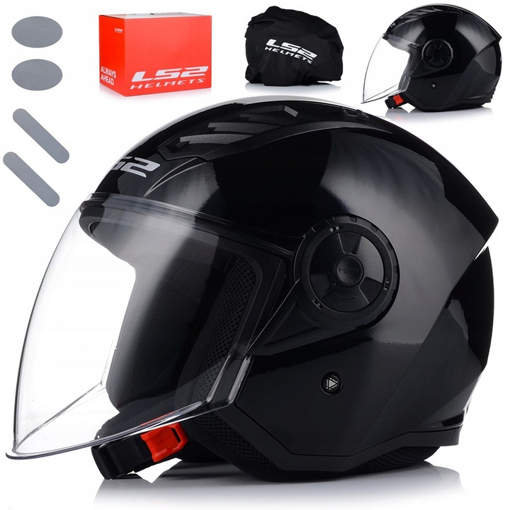 Casca Moto LS2, OF616 Airflow II, Policarbonat, Negru, XL 61-62 cm