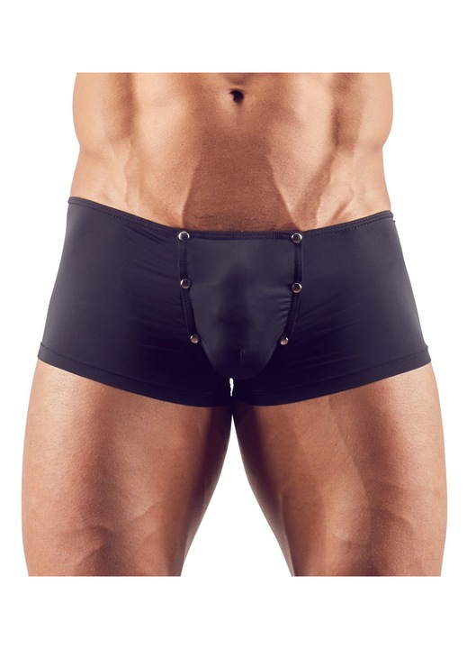 Férfi alsó, Svenjoyment, enyhén átlátszó, rugalmas, fekete, poliamid, XL INTL